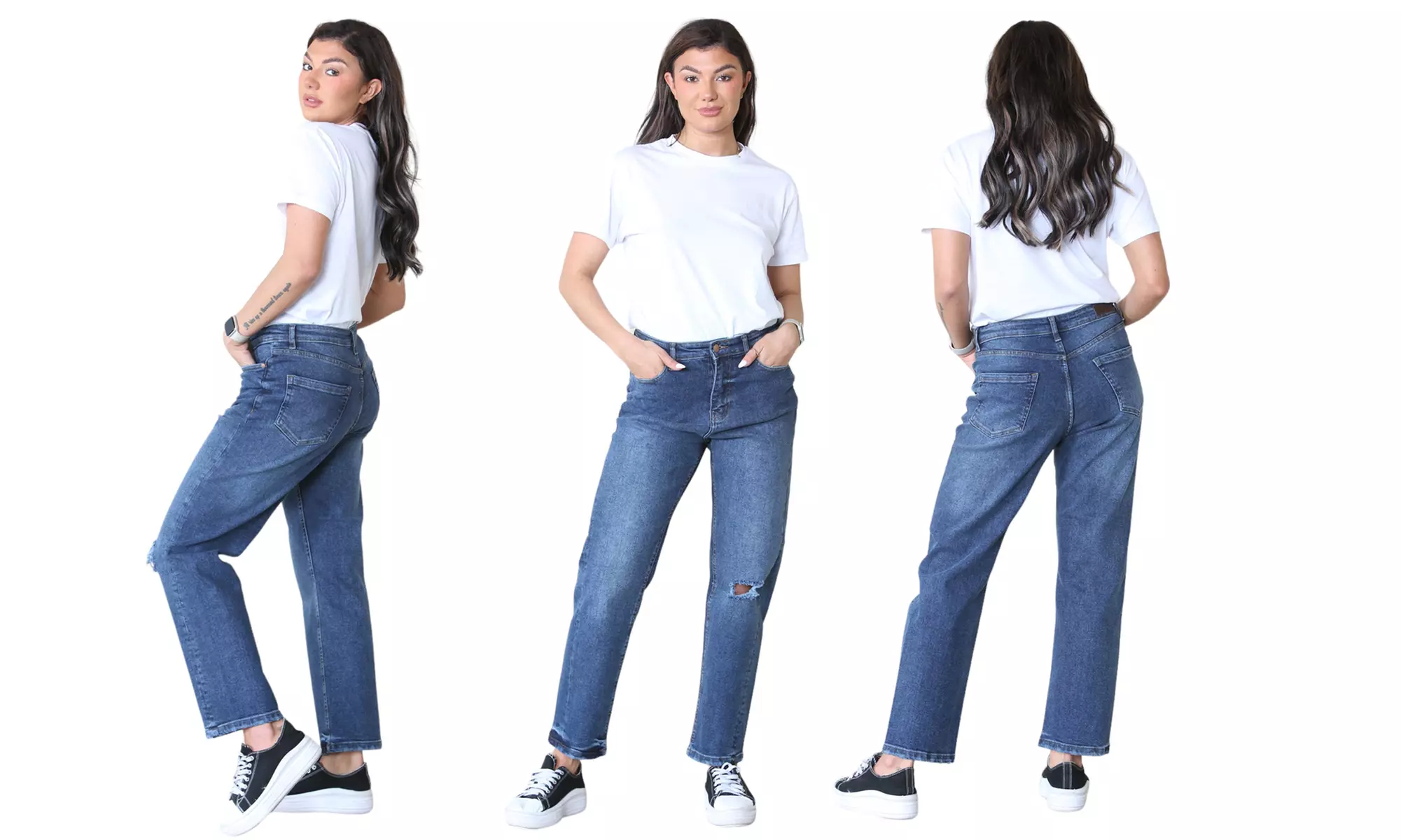 Women's Straight Leg Ripped Autograph Jeans