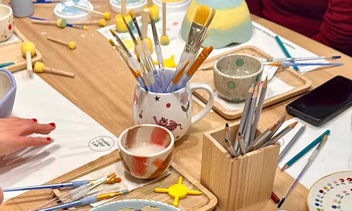 Taller de pintura en cerámica para 1, 2 o 4 personas
