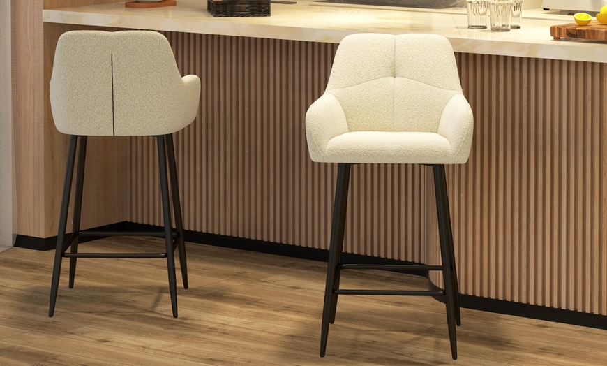 Image 11: Set di 2 sgabelli da bar Leo