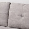 Image 6: HomCom L-Shaped Sofa Bed in Stylish Grey Linen-Look Upholstery
