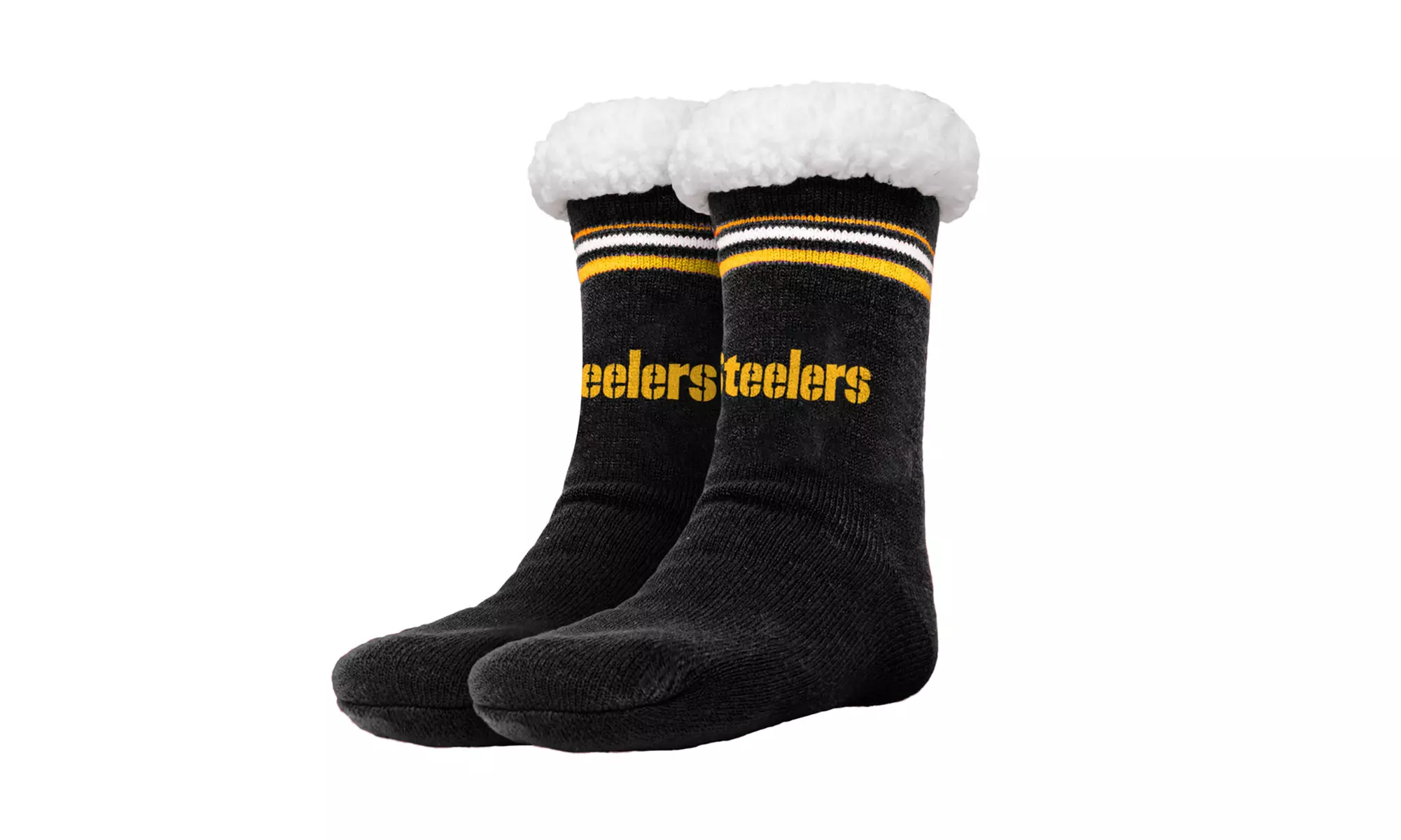 Forever Collectibles Women's NFL Footy Sherpa Sock Slippers