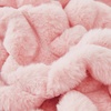 Image 3: Faux Rabbit Fur Plush Waffle Duvet Set