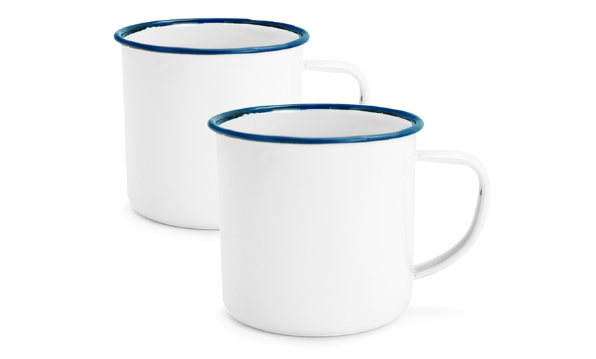 Image 5: White Enamel Coffee Mug