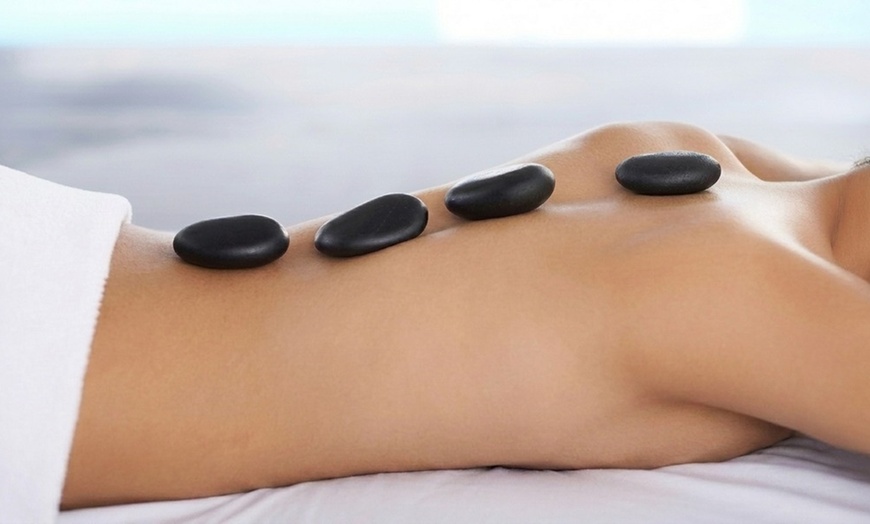 Image 2: Hot Stone Therapeutic Massage for Back Pain Relief