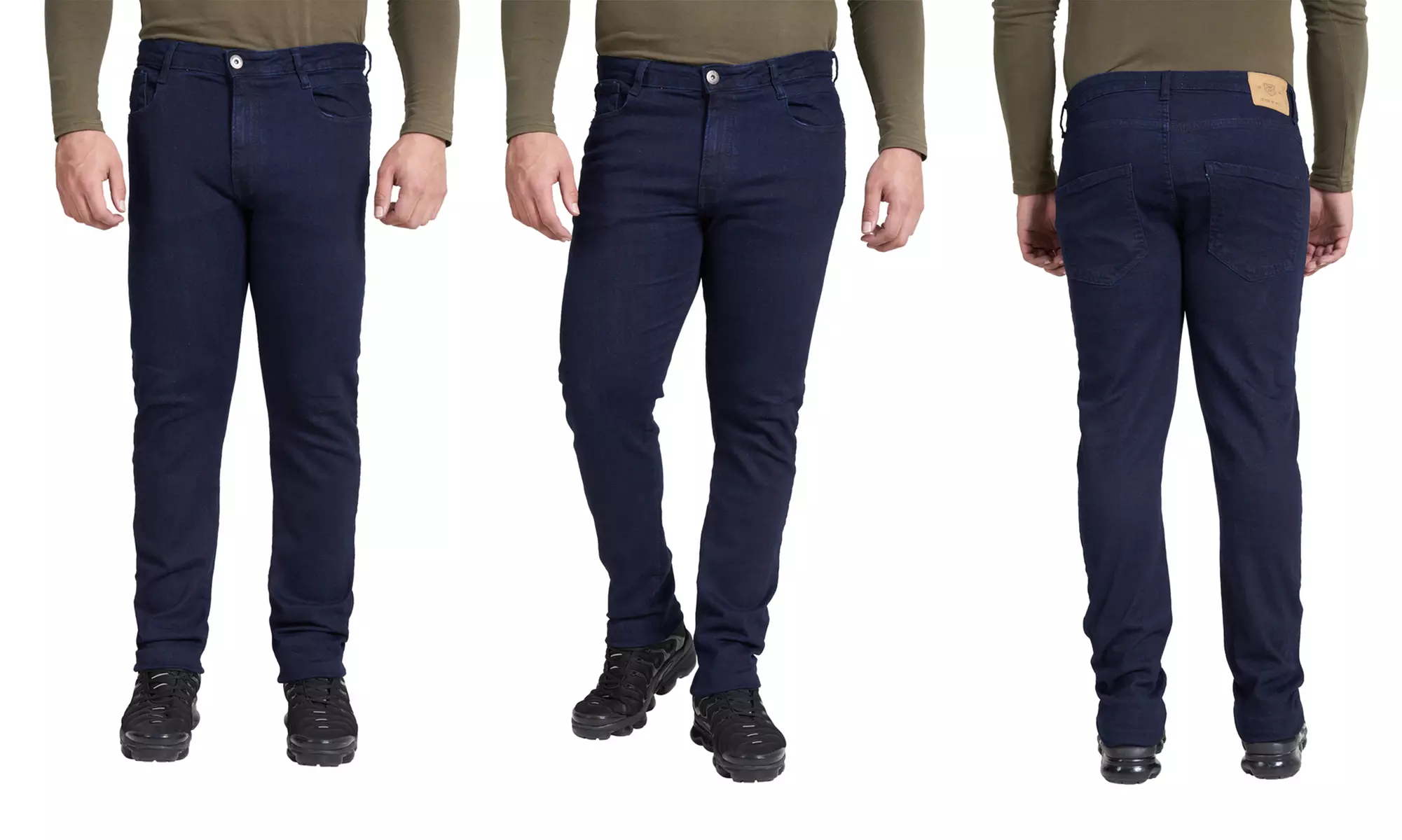 Women’s Skinny Fit Denim Jeans Mid-Rise Stretch Pencil Leg