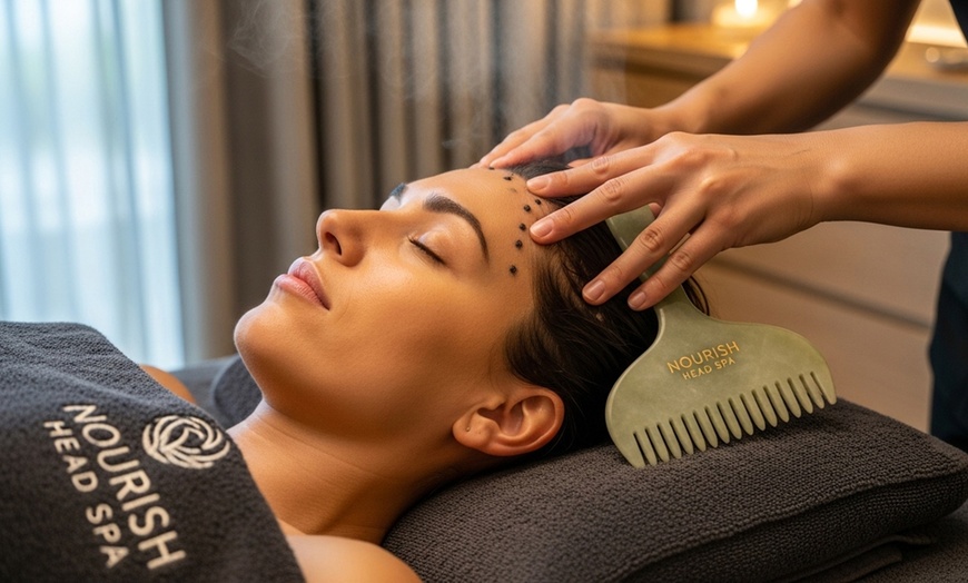 Image 3: 60, 90 or 115-Min Head Spa with Aromatherapy, Facial, or Acupressure