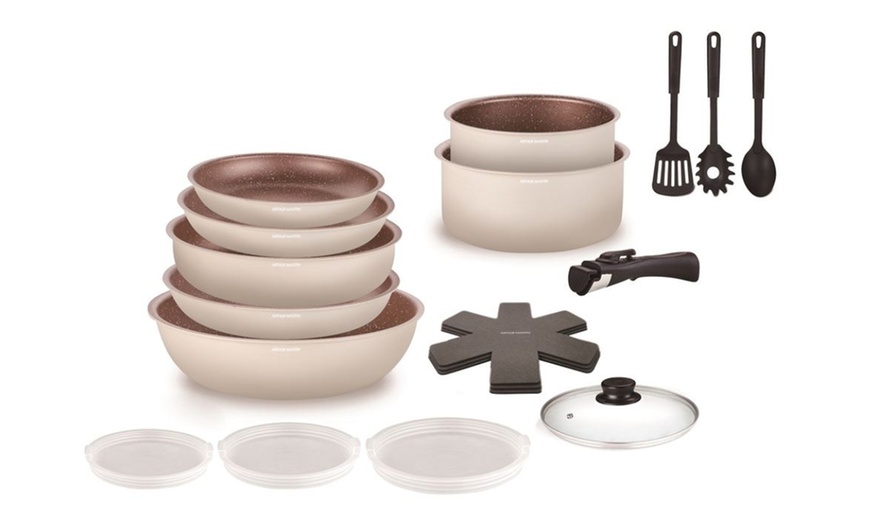 Image 3: 18-teiliges Arthur Martin Topf- und Pfannen-Set