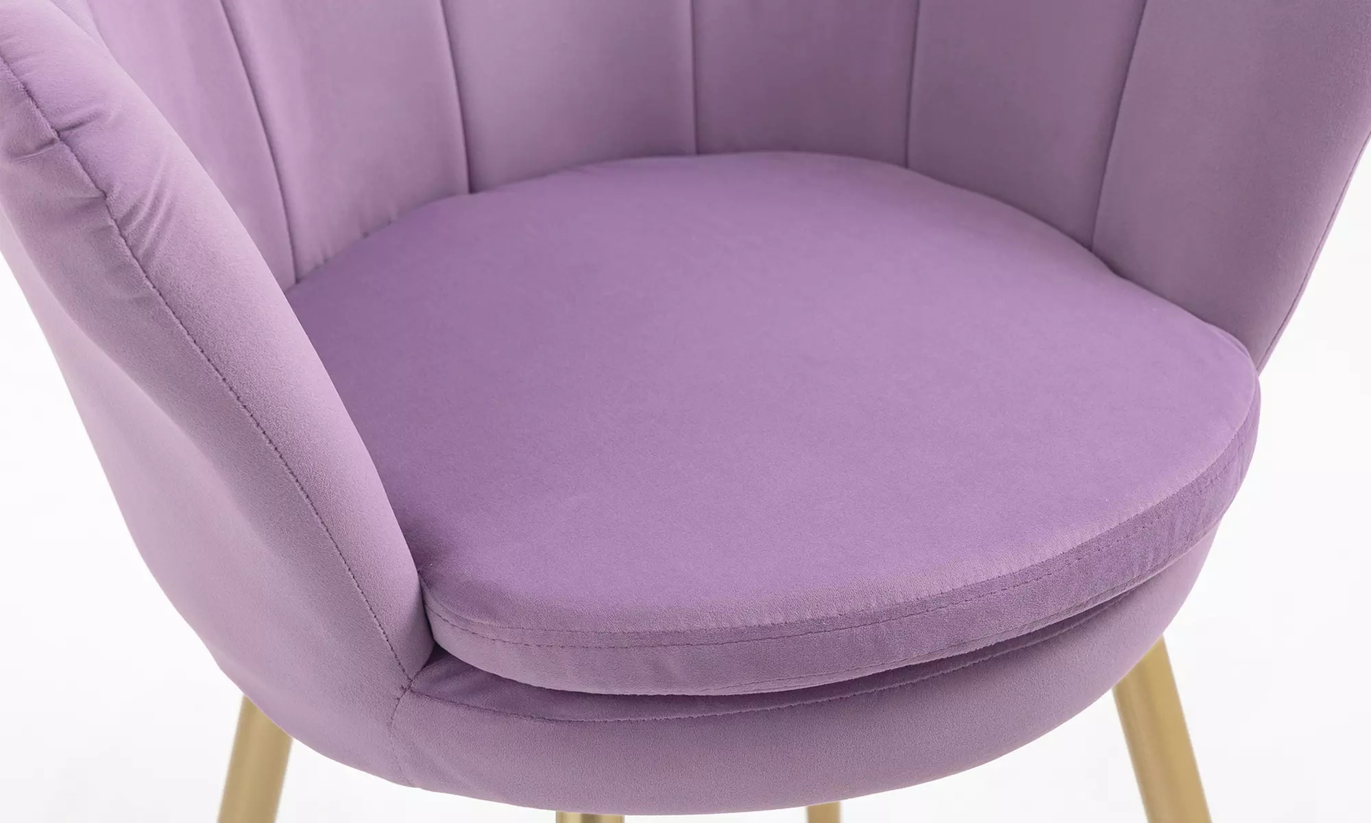 Poltroncina a conchiglia Maddina in velluto