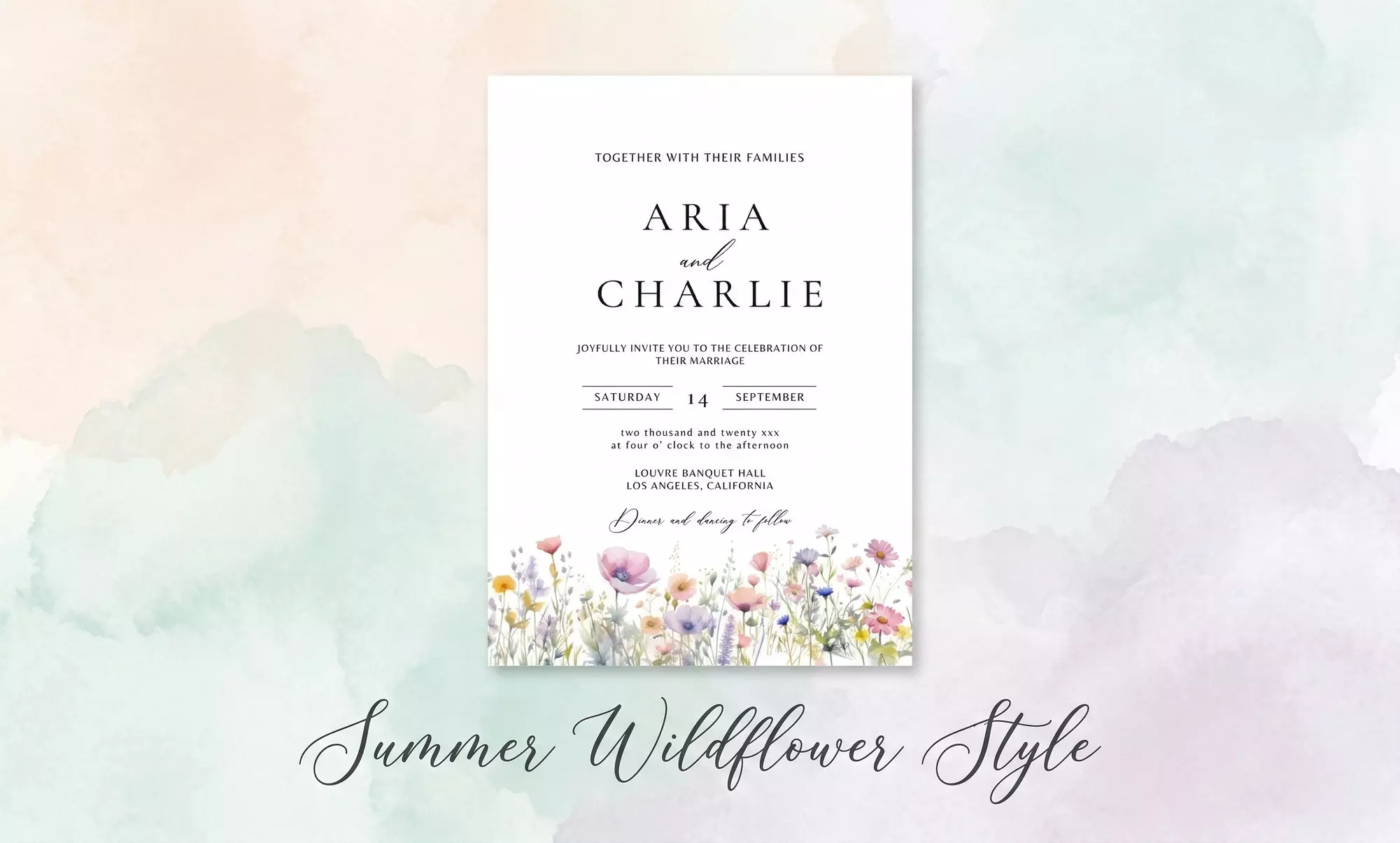 Personalized Wedding Invitation Cards - Digital File
