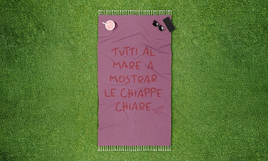 Image 16: Telo mare in spugna con pochette