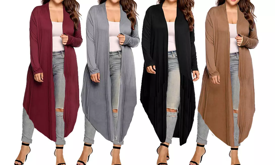 Cardigan long asymétrique, Melie - Primary Image