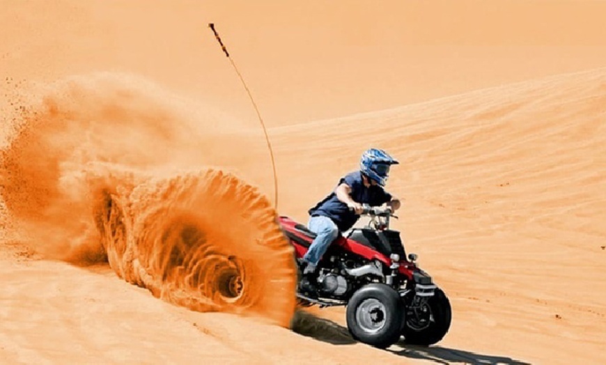 Image 2: Unleash Adventure with Desert Safari with Quad Biking for One or Two
