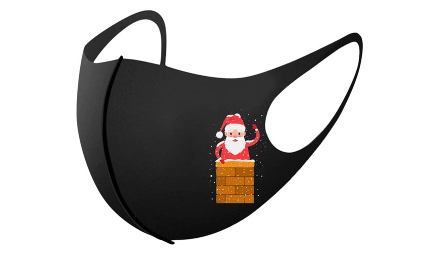 Image 2: Christmas-Themed Face Masks