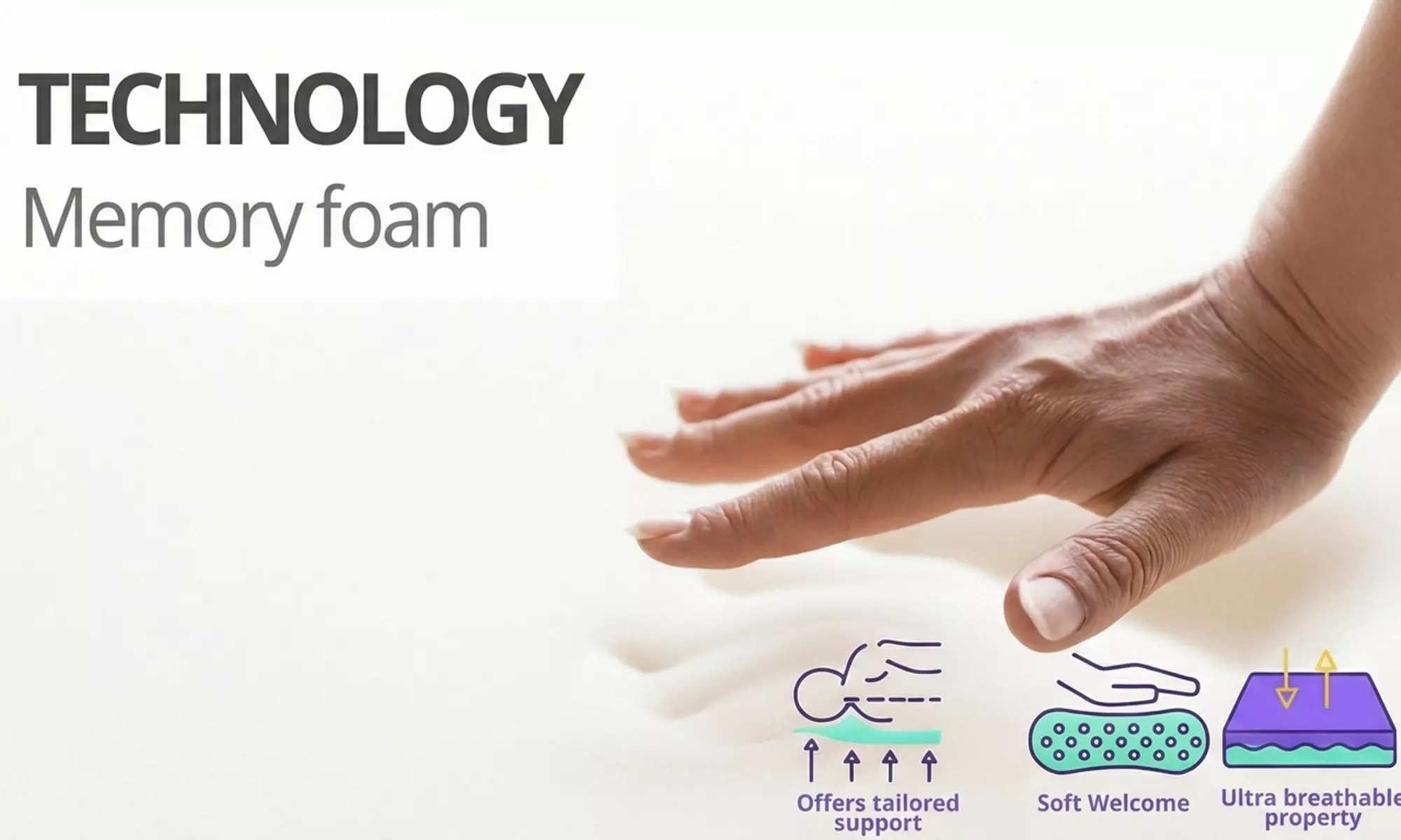 Materasso Ibiza - Premium con topper integrato - 33 cm - Sampur