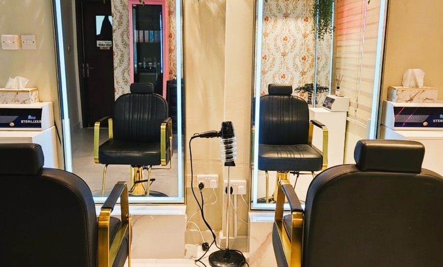 Image 3: Hair Cut & Wash Up to 14” w/ Optional Blow Dry or Root Color Touch-Up