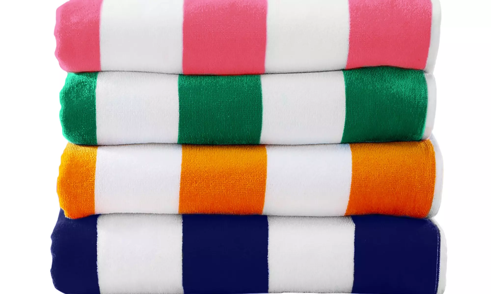 FreshFolds Four Pack Cotton Velour Beach Towels