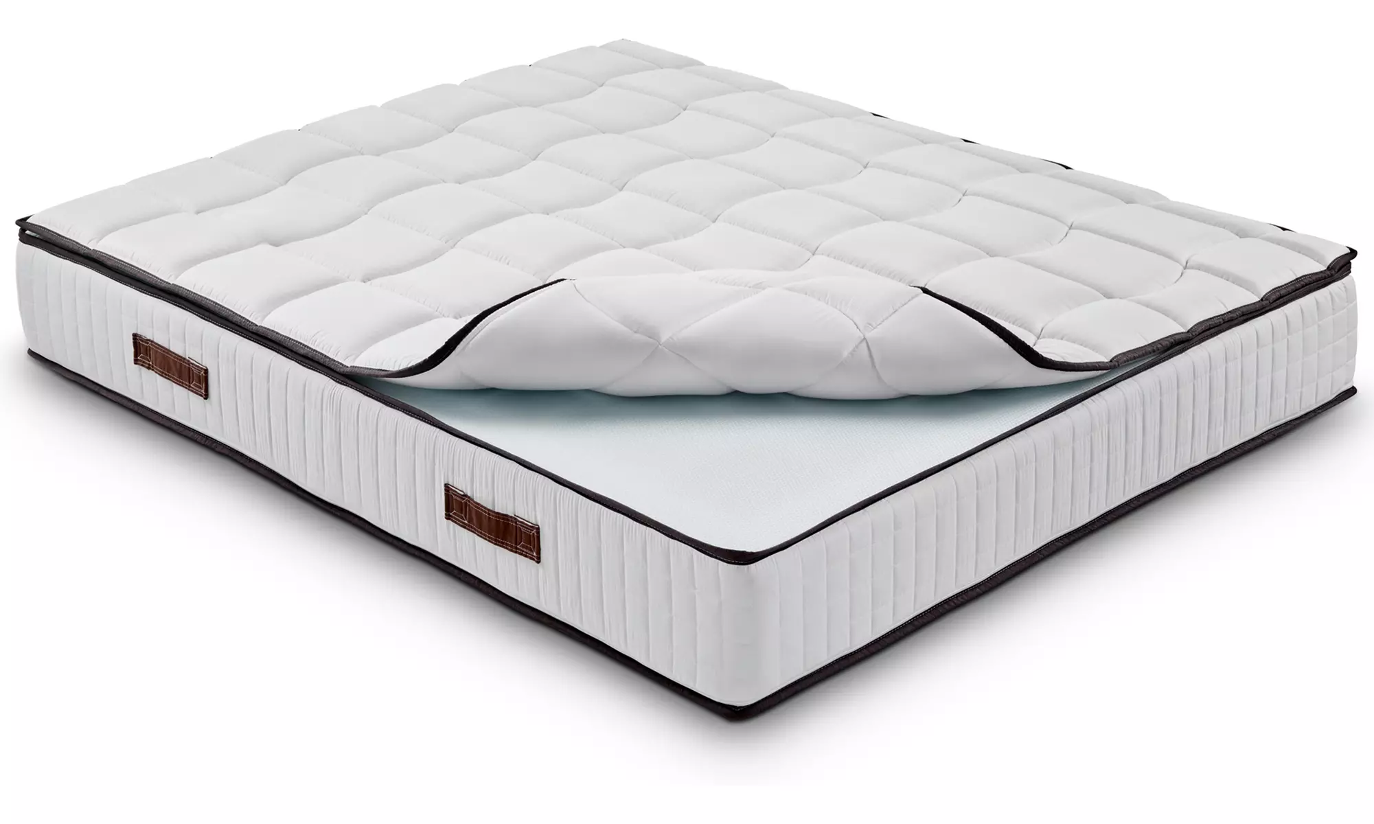 Matras met orthopedische memoryfoam-topper en afneembare hoes