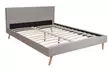 Lit en tissu Weber Industries style scandinave modèle Fjord avec matelas en option, livraison offerte - Second Medium
