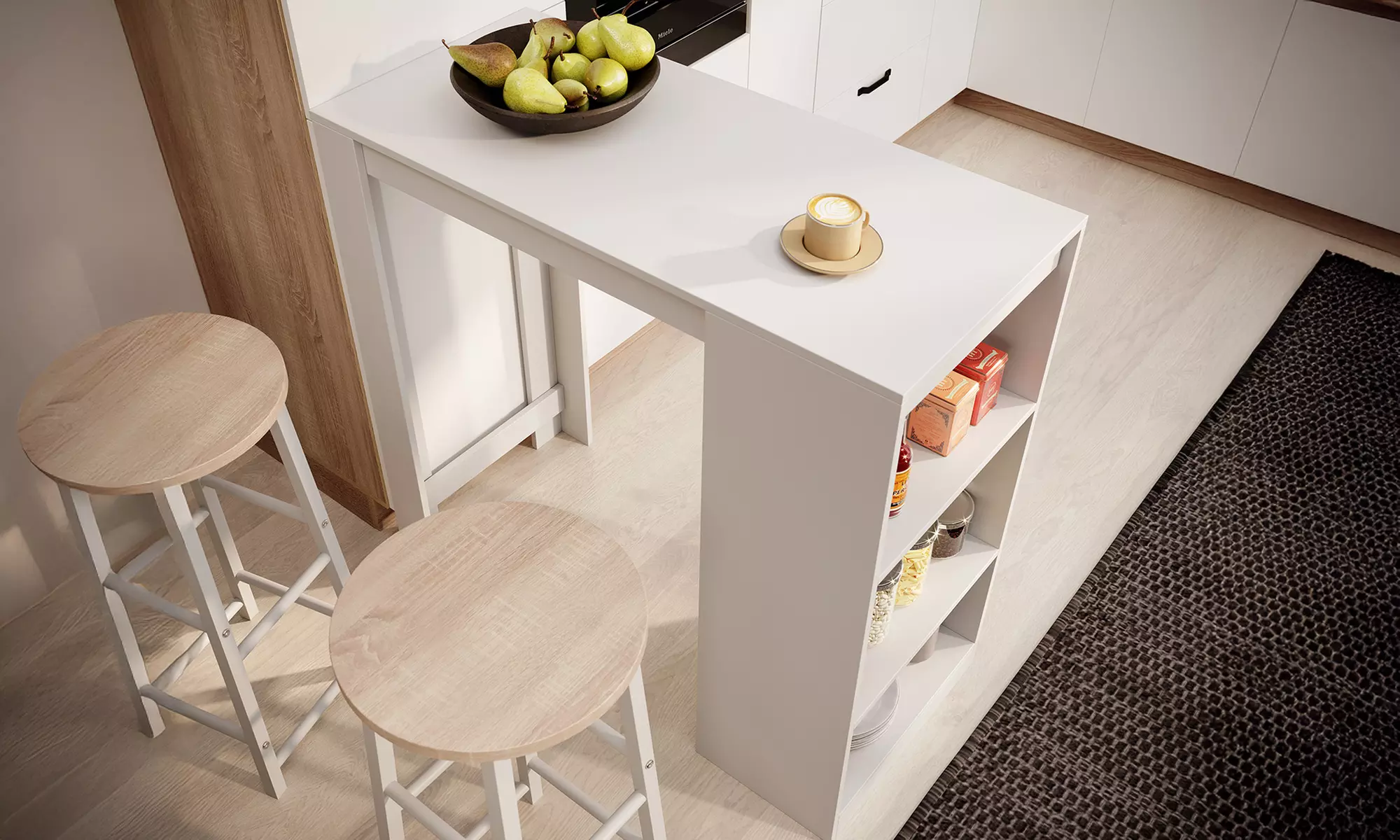 Stehtisch „Kyra“ opt. inkl. 2 Barhockern