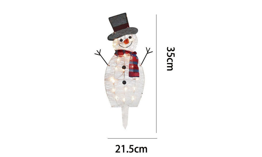 Image 4: LED Illuminated Snowman Christmas Decoration
