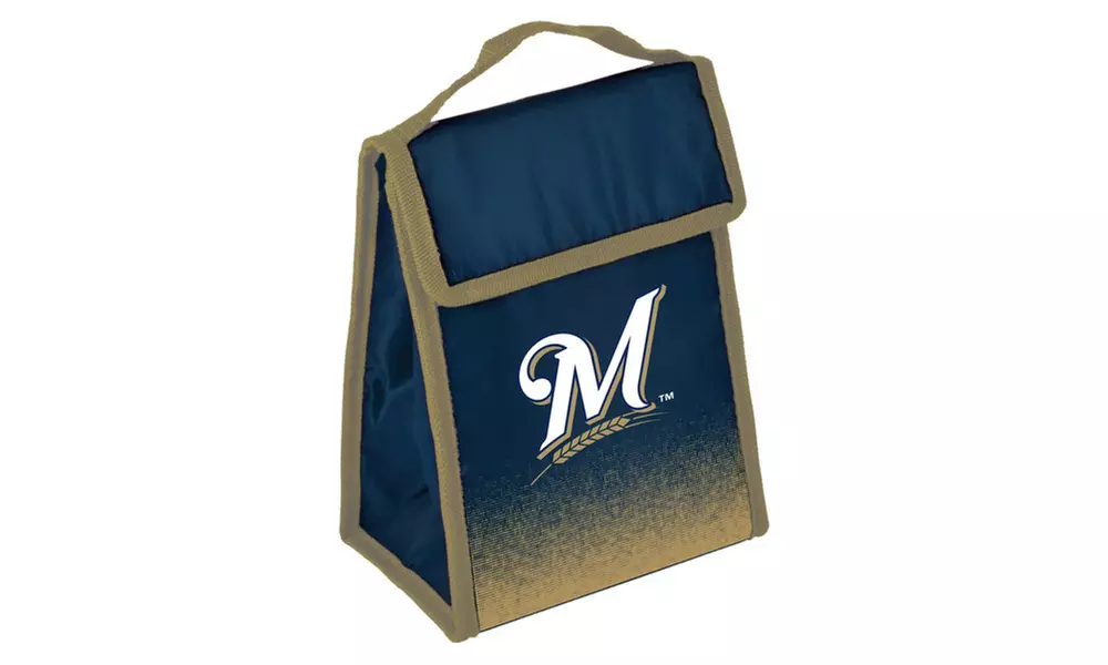 Forever Collectibles MLB Team Logo Gradient Insulated Hook & Loop Lunch Bags