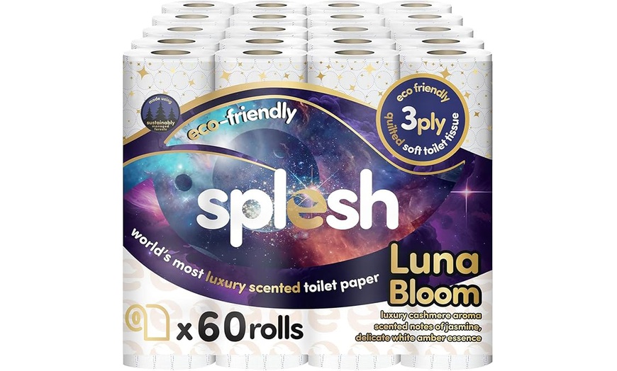 Image 18: Splesh Toilet Roll Mega Bundle, Soft and Quilted Eco-Friendly Scents