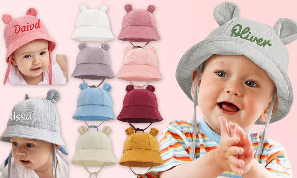 Comfortabele katoenen petten en babyhoeden met een persoonlijk tintje