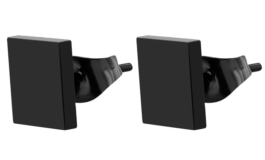 Image 48: Akzent Edelstahl-Ohrstecker für Damen