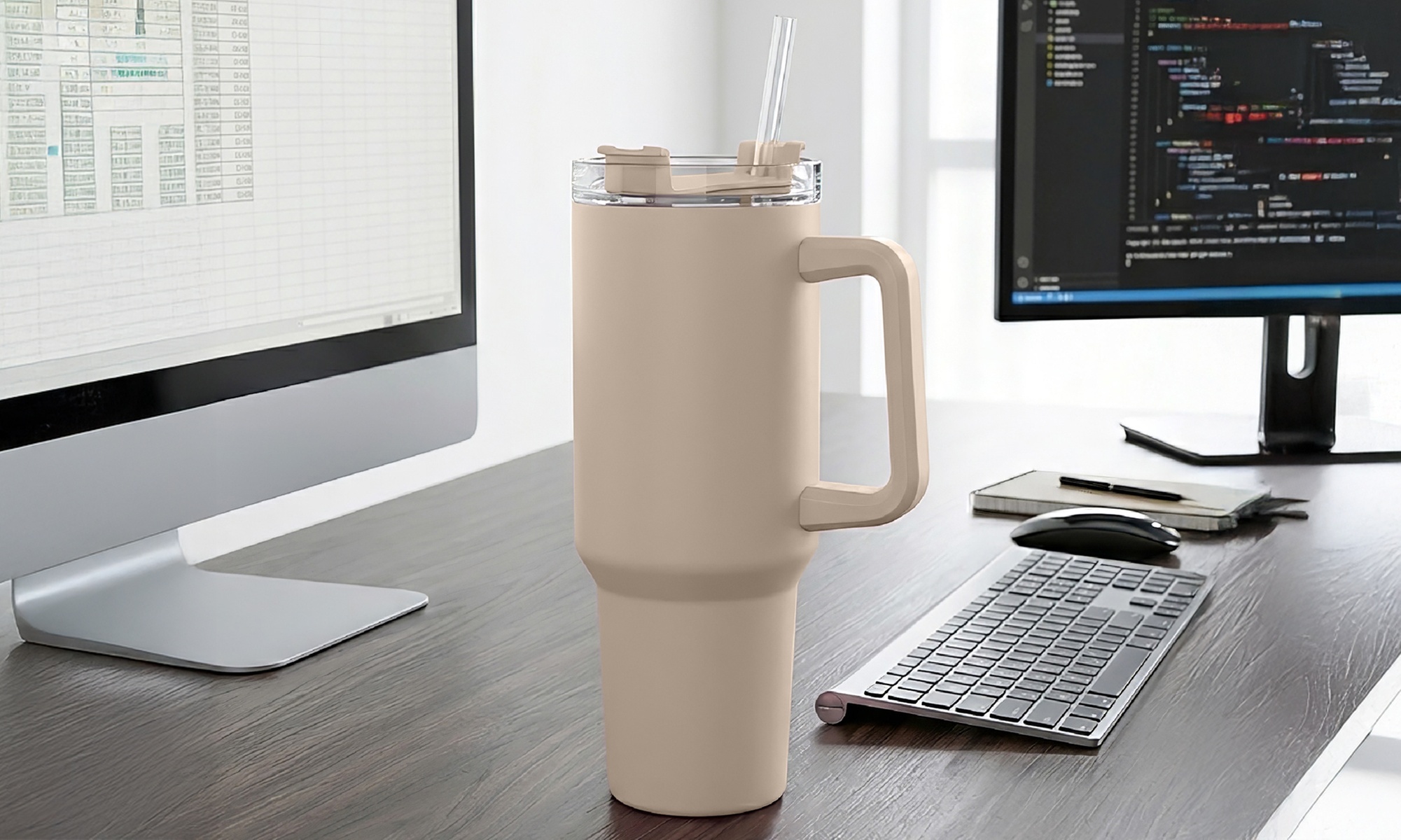 Borraccia termica con cannuccia da 1200 ml