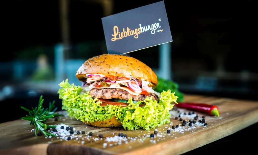 Image 7: 1 Burger oder 5er-Stempelkarte nach Wahl inkl. Beilage für 1 Person