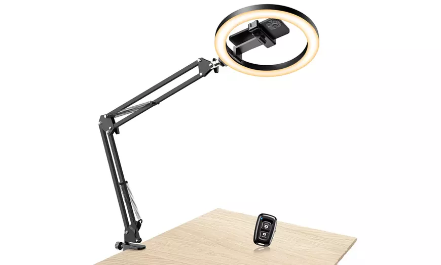 Image 1: Multifunctional Video Photo Live Broadcast Fill Light Bracket