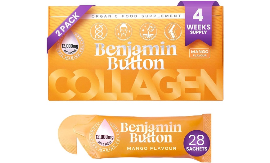 Image 1: Benjamin Button Liquid Marine Collagen 12,000mg Sachets