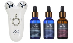 Face Massage Tool with Serums