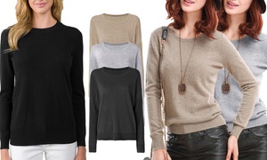 Cashmere Blend Knit Jumper