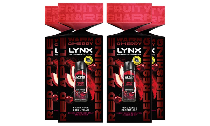 Image 5: Lynx Fine Fragrance Cherry Spritz Essentials Grooming Gift Set for Men