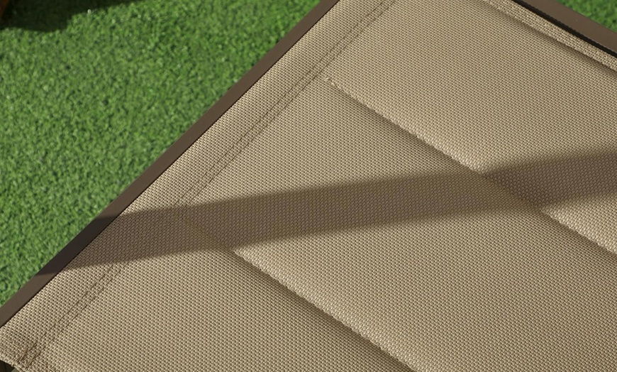 Image 12: Two Garden Dining Chairs in Black, Grey or Beige