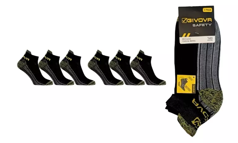 6 o 9 calze protettive da lavoro Givova