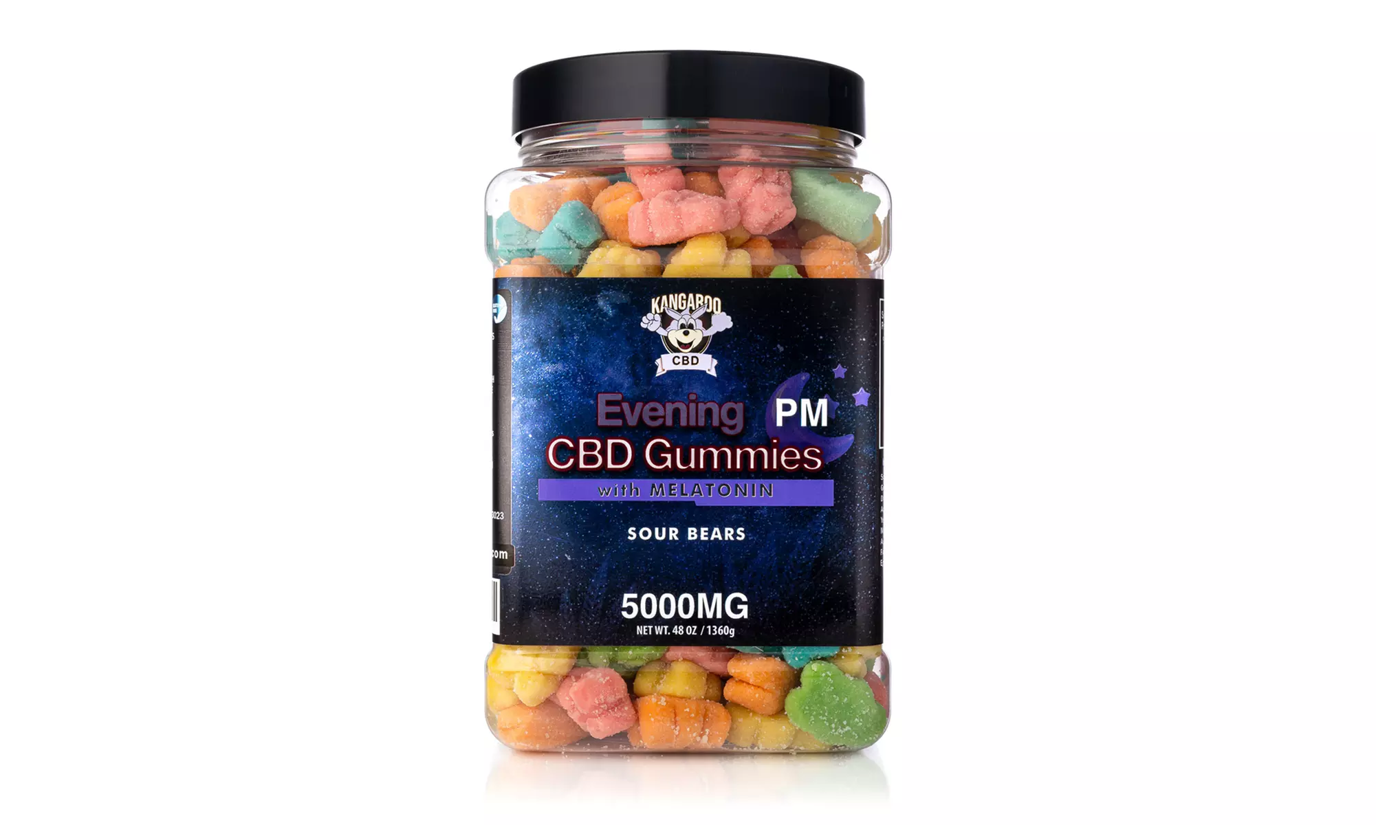 Extra Strength MEGA Size 5000MG Potent CBD Gummies from Kangaroo - 48oz