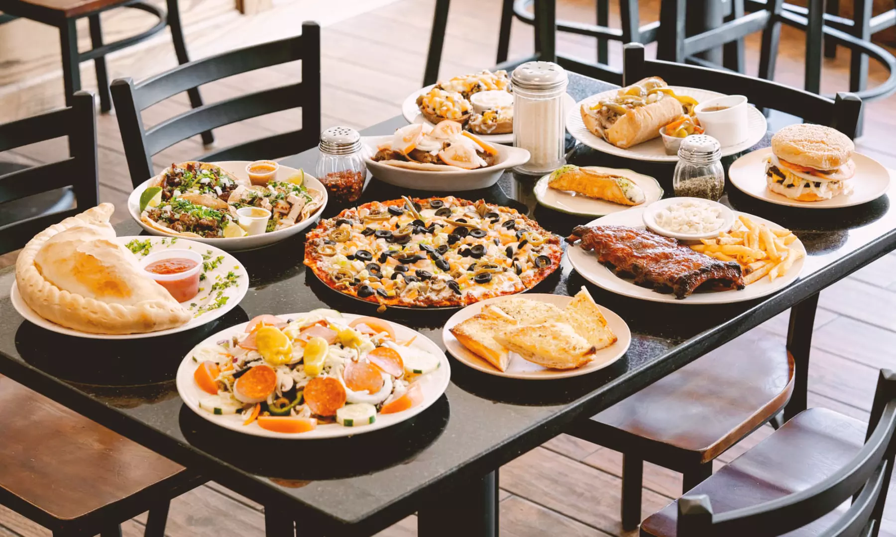 Enjoy Pizza and Fries Combos with 12 or 16 Inchs