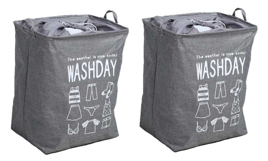 Image 5: One or Two Large Volume Laundry Baskets