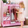 Image 1: Kids Clothes Rail with Mirror for Bedroom