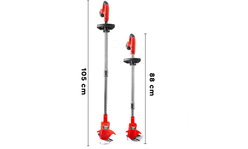 Image 5: Desbrozadora y cortacésped inalámbrico con doble batería de 36 W