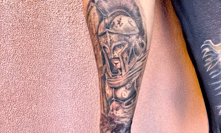 Tatuaje en zona a elegir: hombro, bíceps (interior o exterior), antebrazo (interior o exterior), gemelo o cuádriceps - Voytossink