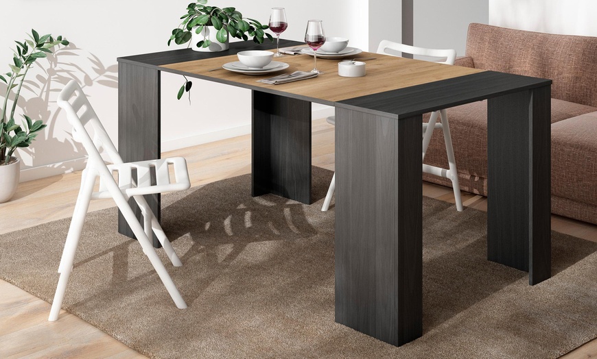 Image 28: Extendable Console Table for 8 Diners