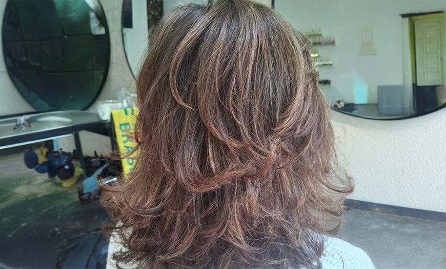 Image 2: Refresh Look: Wash, Cut & Blowdry or WCB & Half/ Full Head Highlights