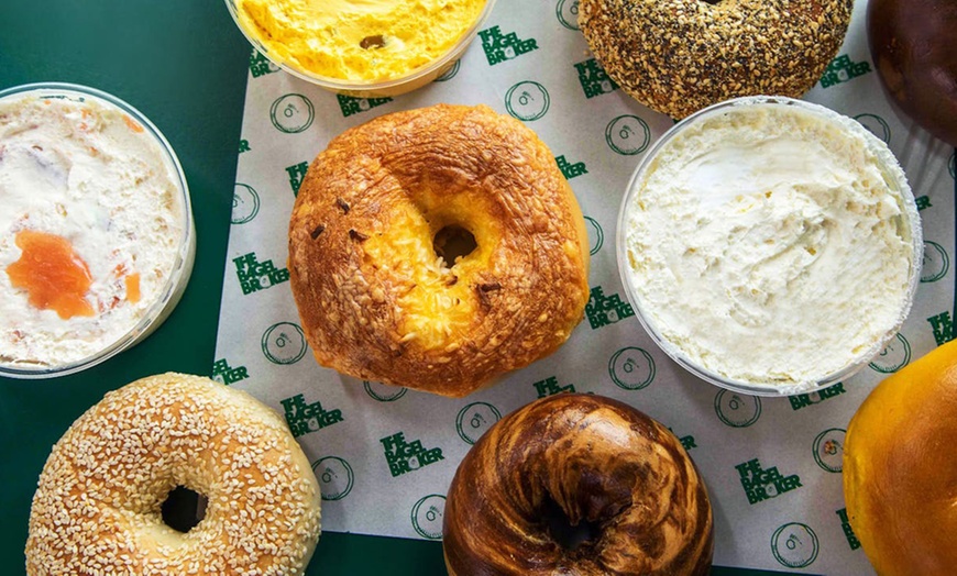 Image 1: Bagel Broker: $25, $35, $45, or $55 Toward Food & Drinks