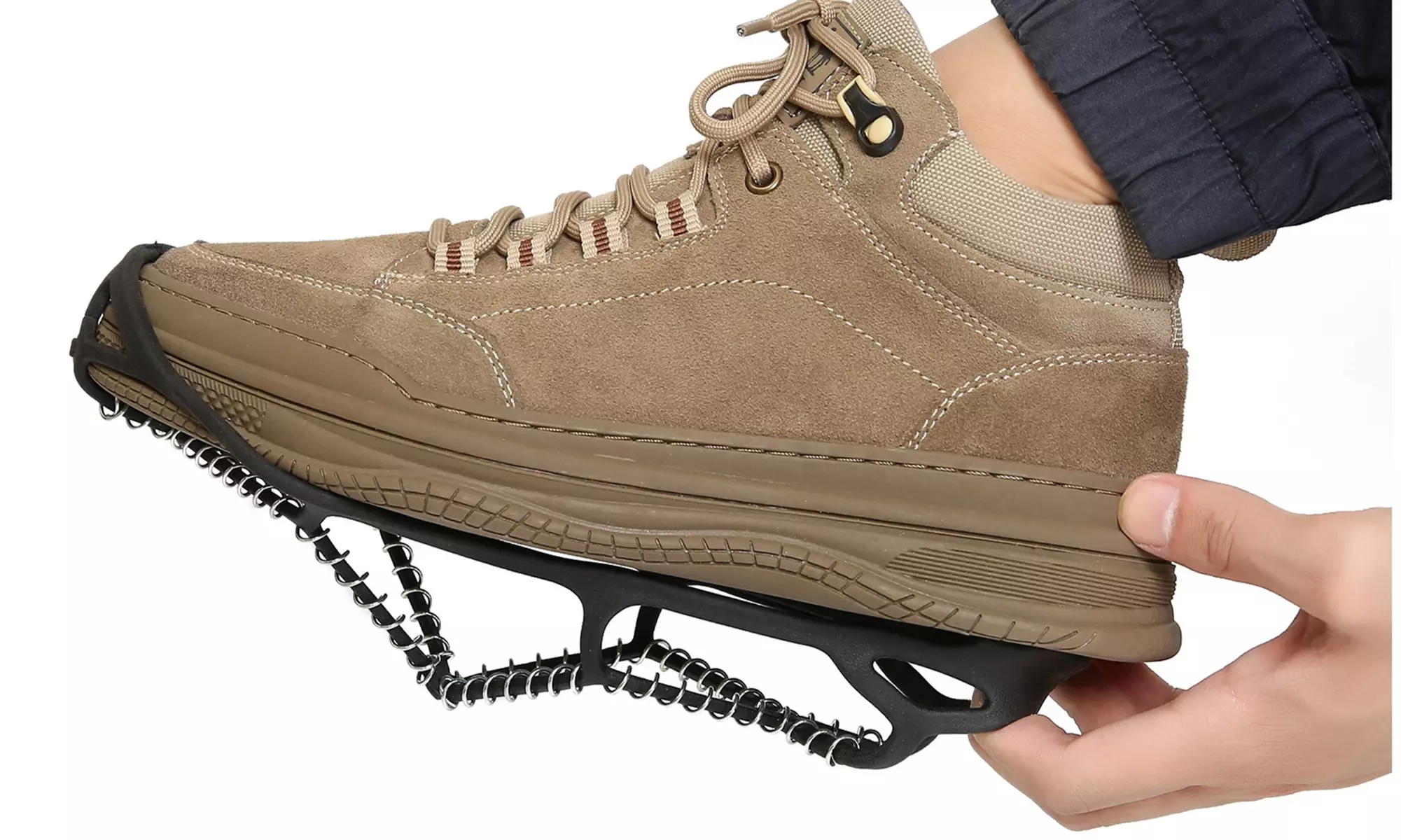 Traction Cleats for Walking on Snow & Ice (1-Pair) - Second Medium