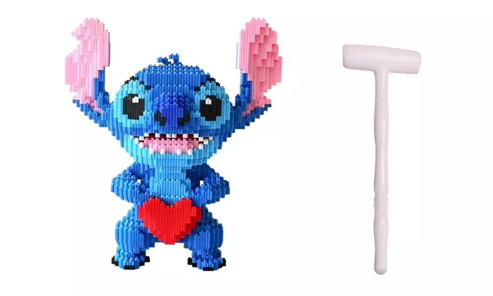 Set di blocchi da costruzione con modello Stitch