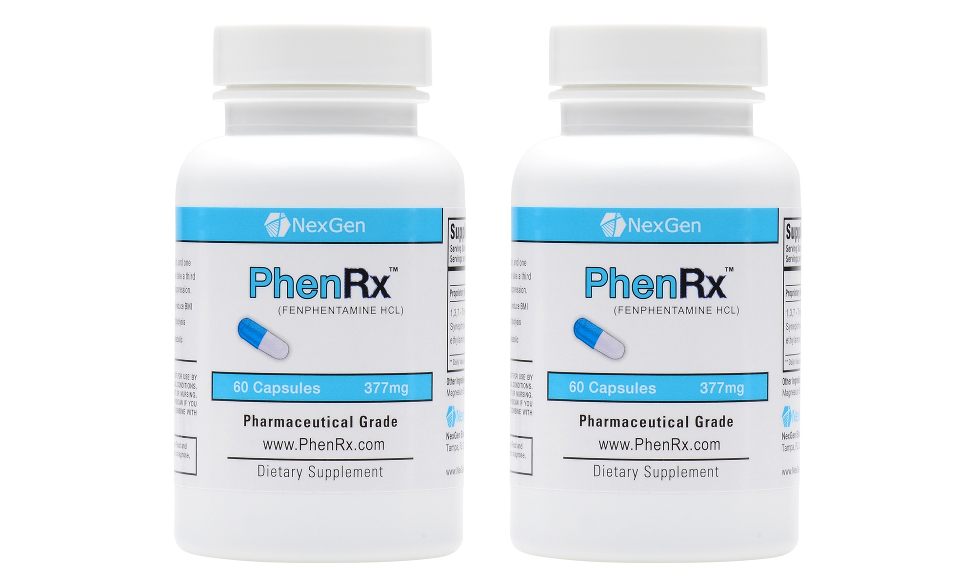 Two-Pack PhenRx Fat Burner Weight Loss Pills (60 counts)