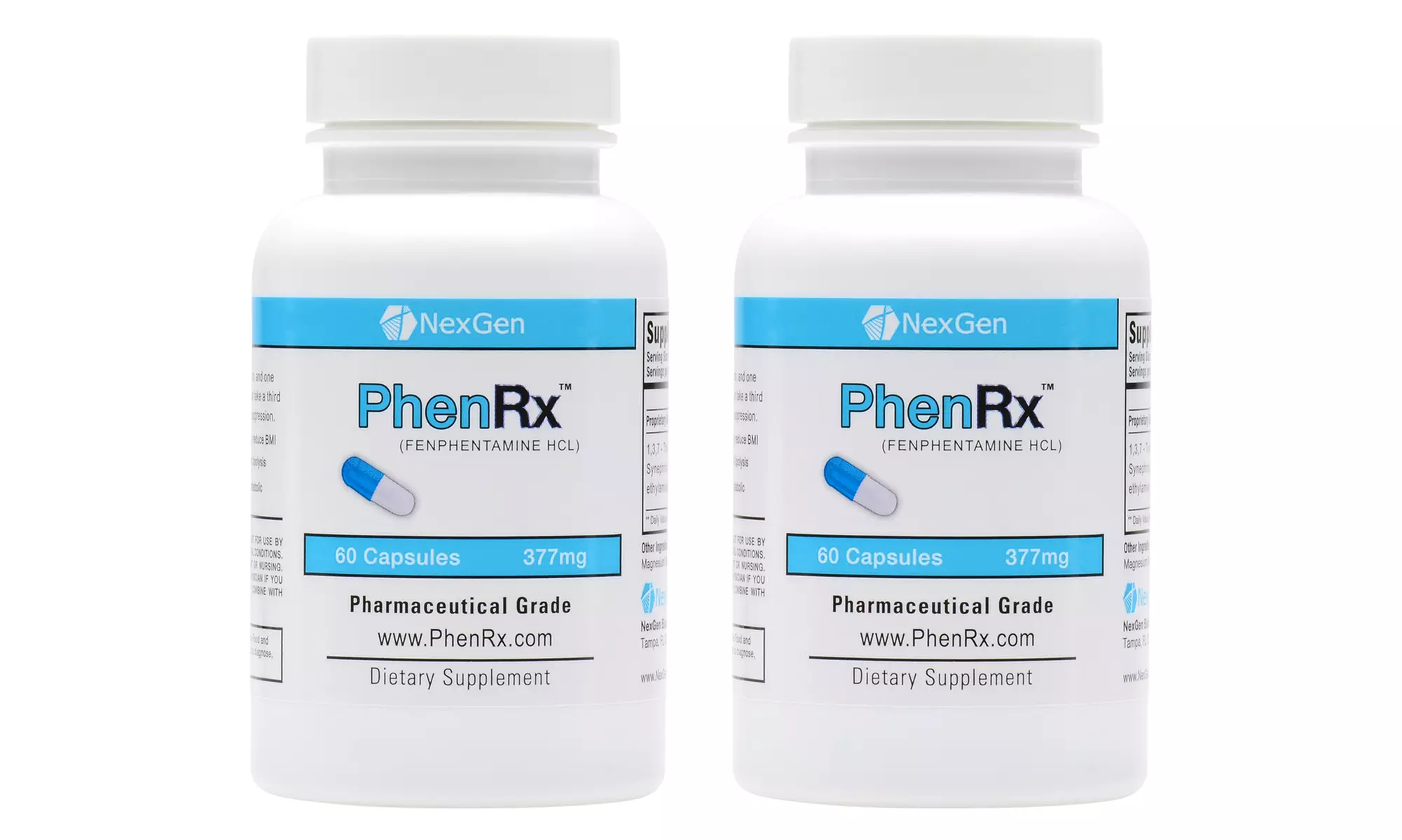 Two-Pack PhenRx Fat Burner Weight Loss Pills (60 counts) - Primary Image